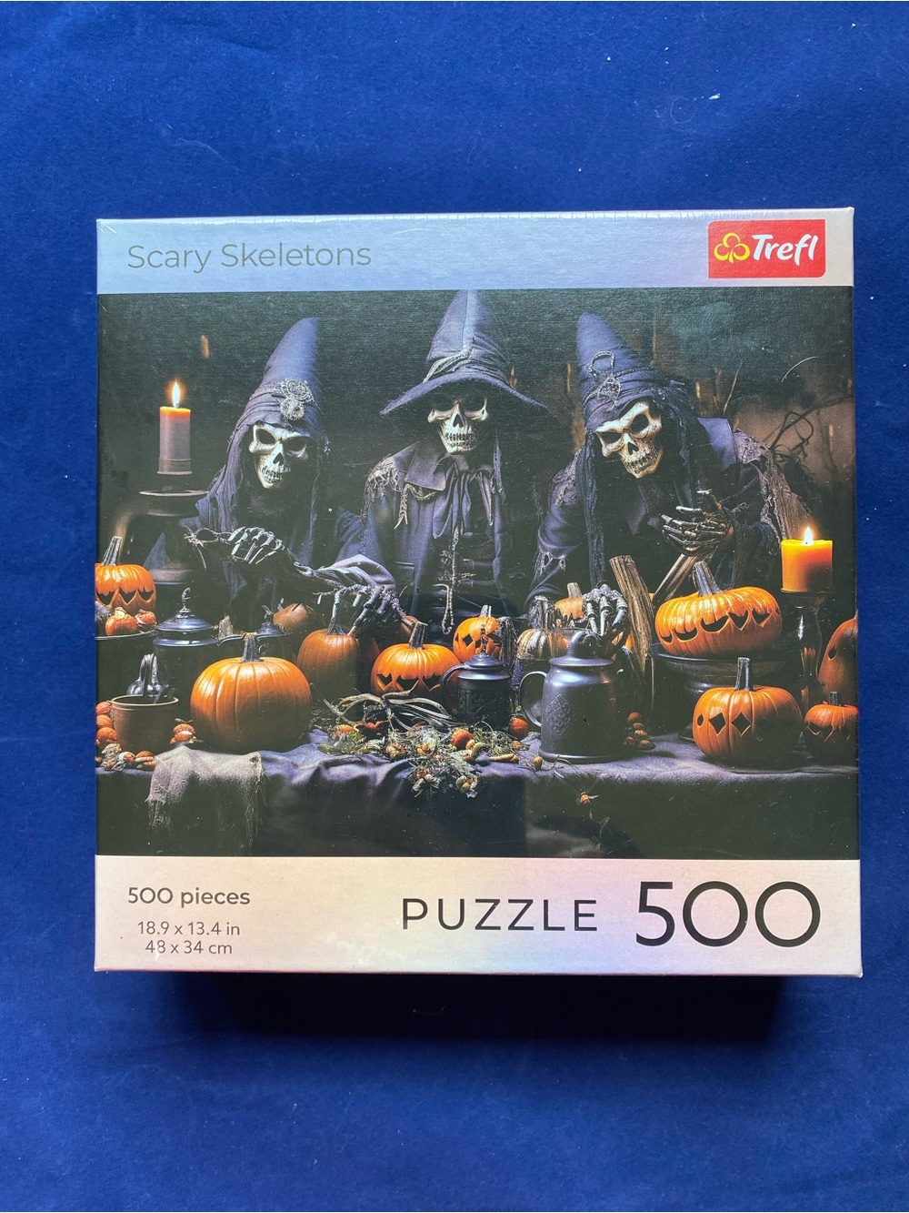 New Trefl 500 Piece Puzzle Scary Skeletons Halloween Themed